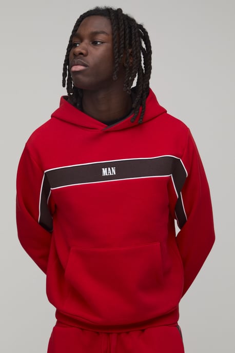 Boxy Man Sport Panelled Hooded Tracksuit - Image 3