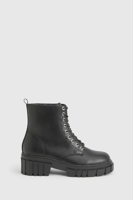 Wide Fit Chunky Heeled Ankle Boots - Image 3