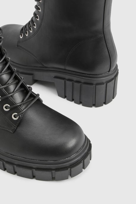 Wide Fit Chunky Heeled Ankle Boots - Image 6
