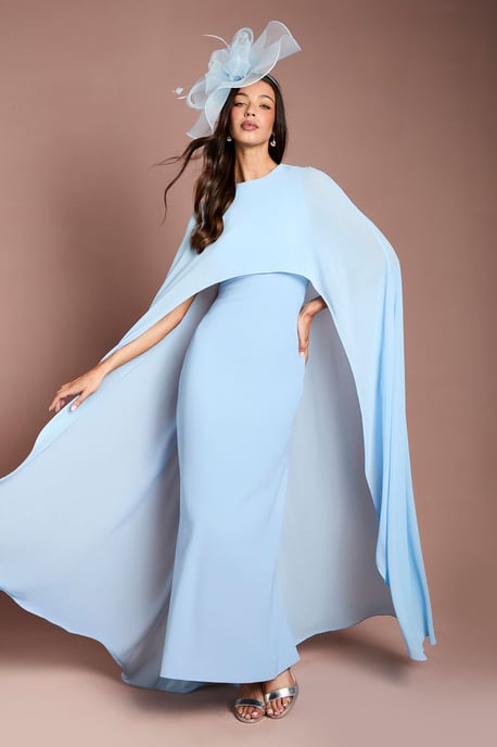 Cape Sleeve Maxi Dress - Image 1