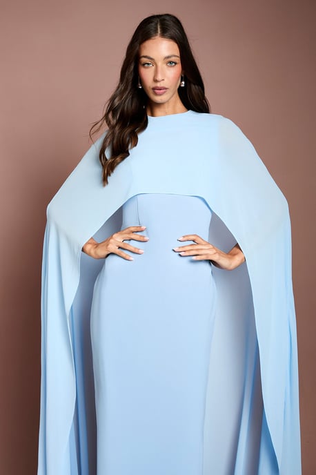 Cape Sleeve Maxi Dress - Image 2