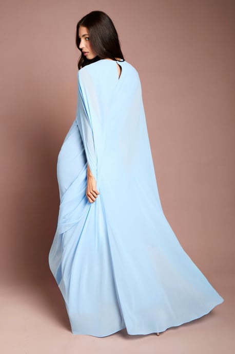 Cape Sleeve Maxi Dress - Image 3