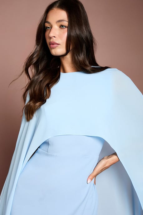 Cape Sleeve Maxi Dress - Image 4