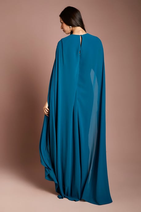 Cape Sleeve Maxi Dress - Image 3