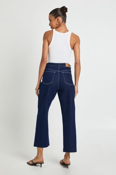 The High Waist Cropped Straight Leg Jean - Image 2