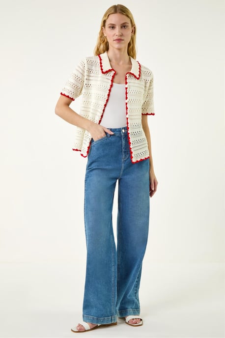 Collar Button Knit Top - Image 2