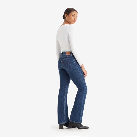 Women's Levis Superlow Bootcut Jeans in Blue - Image 3