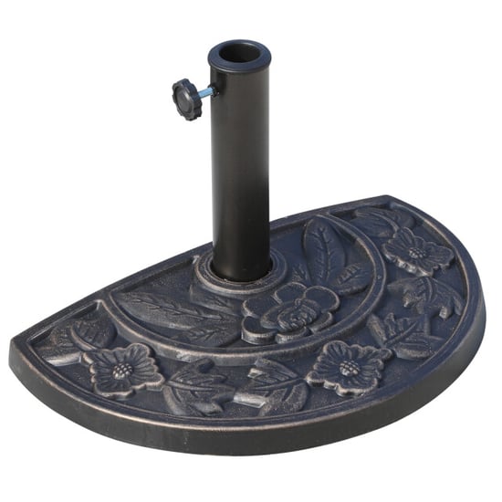4goodz Halfronde parasolvoet 9 kg standaard parasol 50x31x32 cm - Image 1