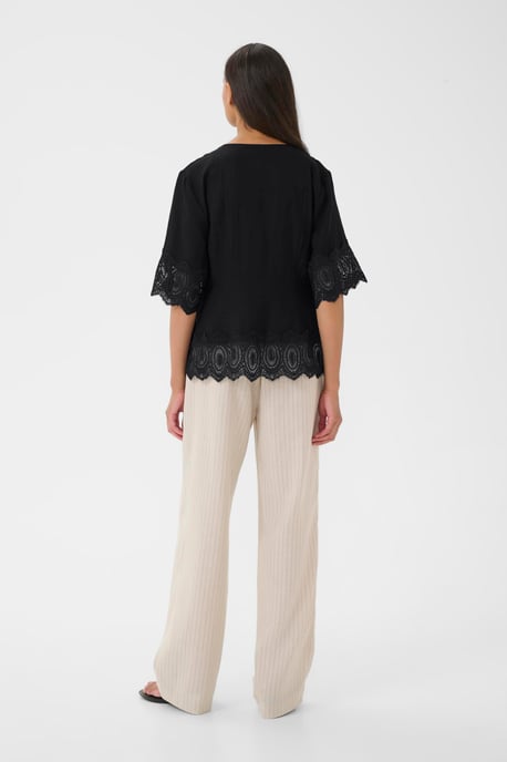 Blouse met korte mouwen KBUrith Blouse met korte mouwen Feminine - Image 2
