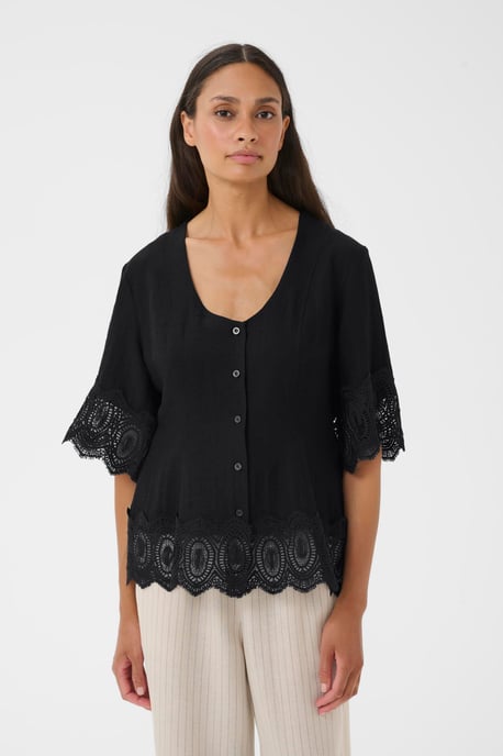 Blouse met korte mouwen KBUrith Blouse met korte mouwen Feminine - Image 3