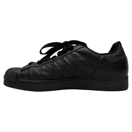 Adidas Superstar Sneakers in Triple Black Leather - Image 3