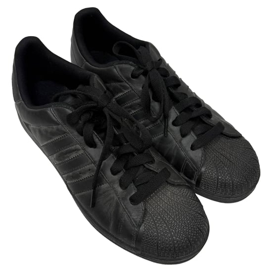 Adidas Superstar Sneakers in Triple Black Leather - Image 4
