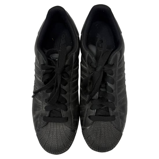 Adidas Superstar Sneakers in Triple Black Leather - Image 5