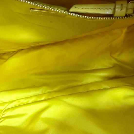 Prada Giallo Tessuto Chain Tote Bag in Yellow Nylon - Image 4