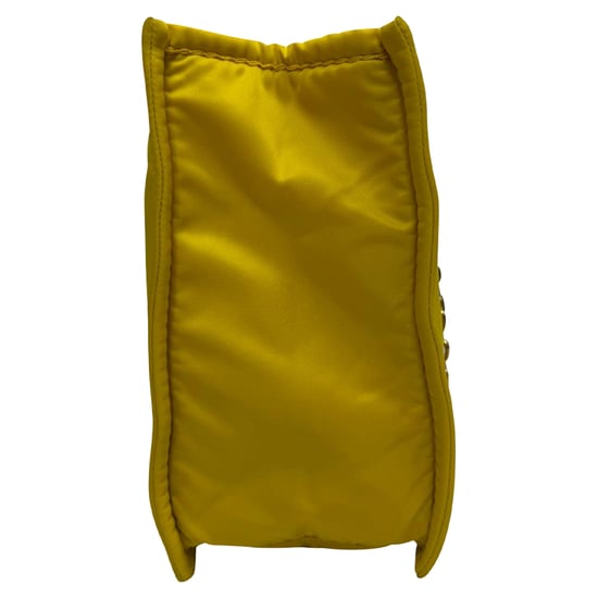 Prada Giallo Tessuto Chain Tote Bag in Yellow Nylon - Image 6