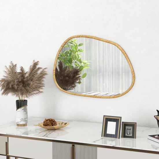 4goodz Decoratieve wandspiegel vintage-design 70x50 cm hout - Image 3