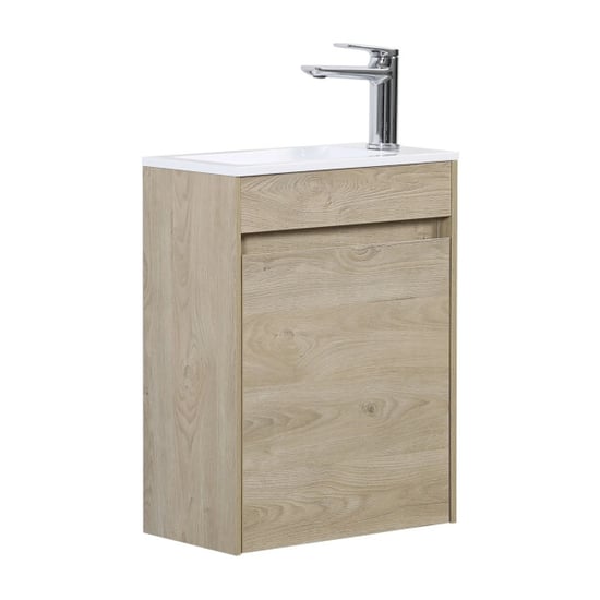 Badplaats Toiletmeubel sinta 40 x 22 cm kastanje fonteinmeubel met - Image 1