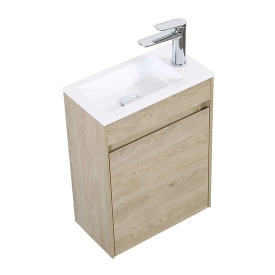 Badplaats Toiletmeubel sinta 40 x 22 cm kastanje fonteinmeubel met - Image 3