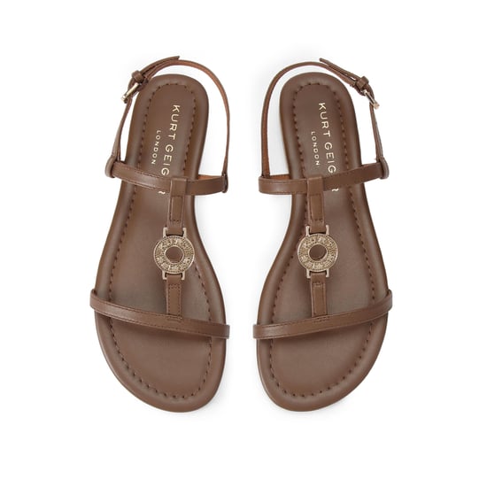 Kurt Geiger London Leather Bromley Flat Sandal Sandals - Image 2
