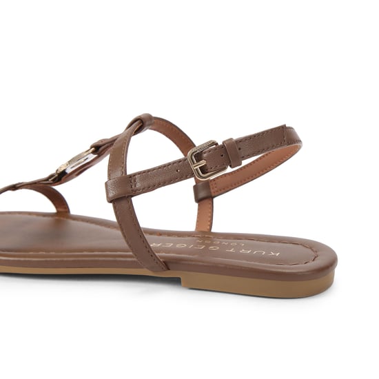 Kurt Geiger London Leather Bromley Flat Sandal Sandals - Image 3