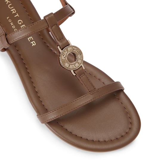 Kurt Geiger London Leather Bromley Flat Sandal Sandals - Image 4