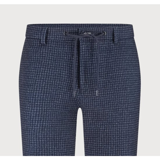 Blue Industry De chino met ruitmotief | - Image 2