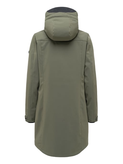Navahoo dames softshell tussenjas Morgennebel met capuchon - Image 3