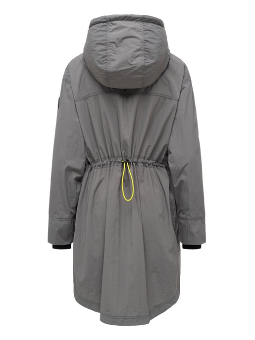 Marikoo women’s transitional coat Trüffelbonbon with hood - Image 3