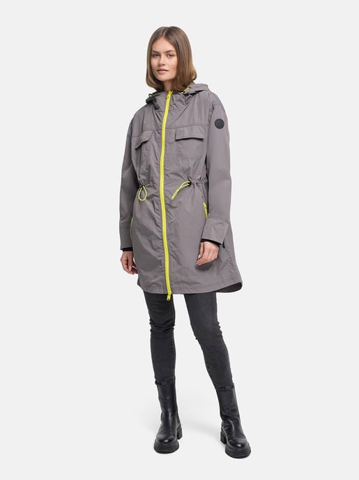Marikoo women’s transitional coat Trüffelbonbon with hood - Image 5