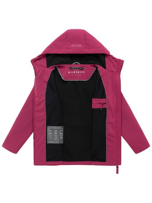 Marikoo dames softshell tussenjas Minaa met capuchon - Image 4