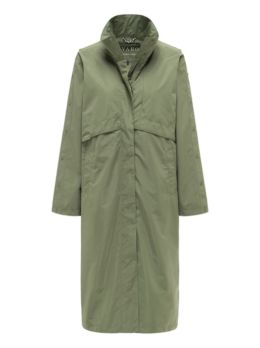 Navahoo women’s transitional parka jacket Zenblüte with stand-up collar - Image 1