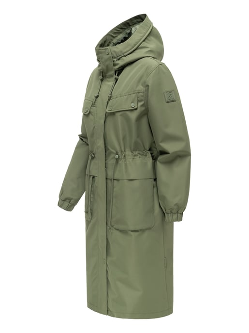 Navahoo dames parka tussenjas Kirschwind met capuchon - Image 3
