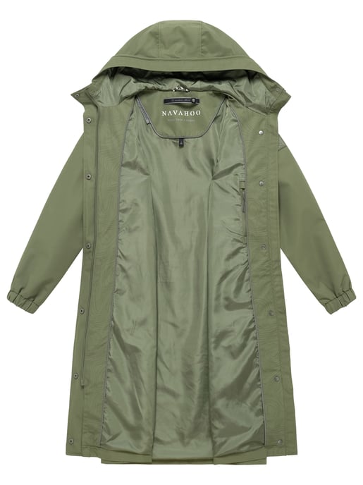 Navahoo dames parka tussenjas Kirschwind met capuchon - Image 5