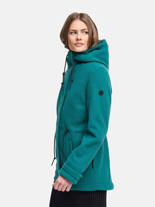 Navahoo Lächelstern övergångsjacka för dam med huva i ulllook - Image 6