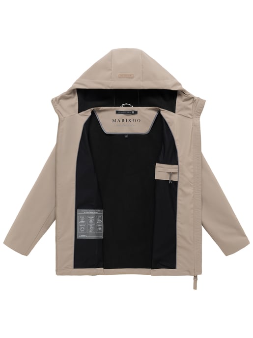 Marikoo dames softshell tussenjas Minaa met capuchon - Image 4