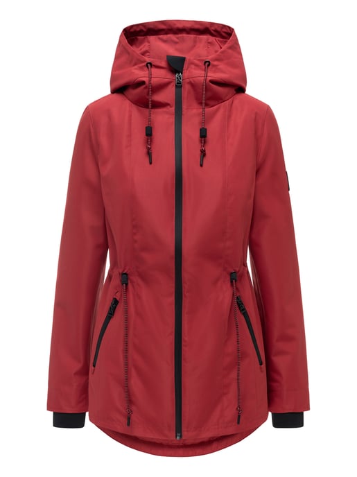 Navahoo women’s transitional jacket Blumentanz with hood - Image 1