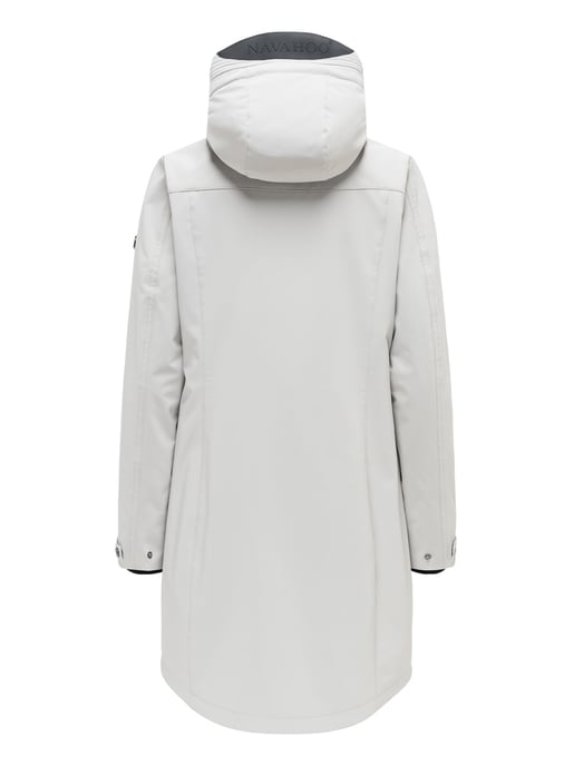 Navahoo dames softshell tussenjas Morgennebel met capuchon - Image 3