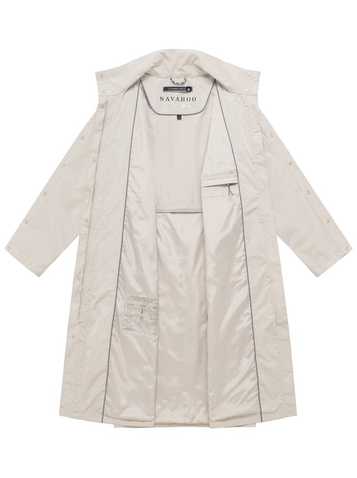 Navahoo women’s transitional parka jacket Zenblüte with stand-up collar - Image 4