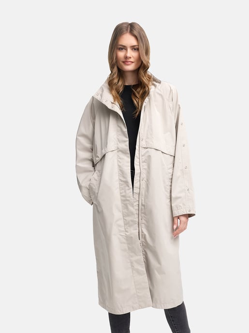 Navahoo women’s transitional parka jacket Zenblüte with stand-up collar - Image 6