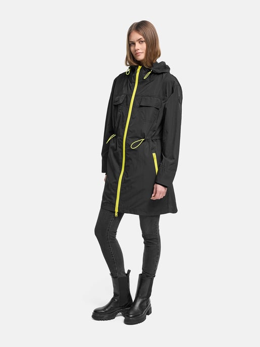 Marikoo women’s transitional coat Trüffelbonbon with hood - Image 5