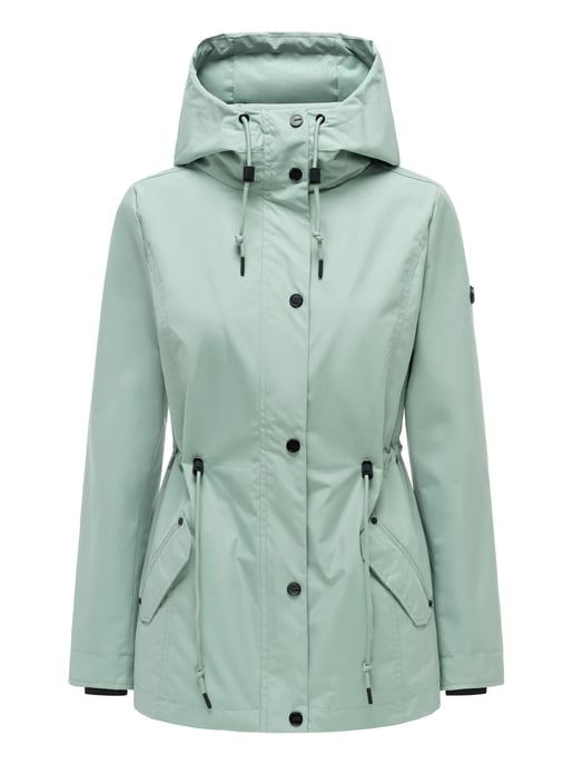 Marikoo women’s transitional jacket Bonbonparty with hood - Image 1