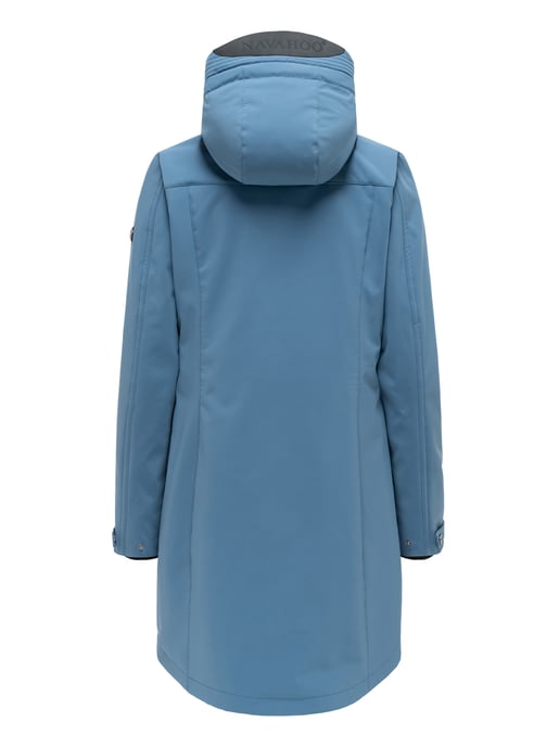 Navahoo dames softshell tussenjas Morgennebel met capuchon - Image 3