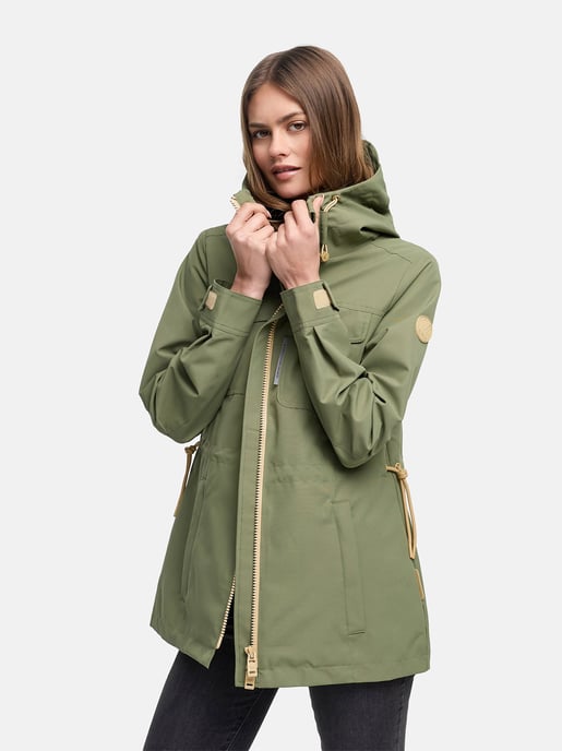 Marikoo Sohaa parkas för dam – övergångsjacka med huva - Image 6