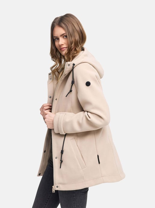 Navahoo Lächelstern övergångsjacka för dam med huva i ulllook - Image 6