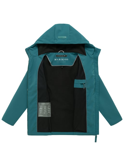 Marikoo dames softshell tussenjas Minaa met capuchon - Image 4