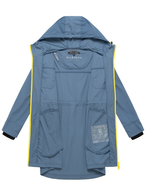 Marikoo women’s transitional coat Trüffelbonbon with hood - Image 4