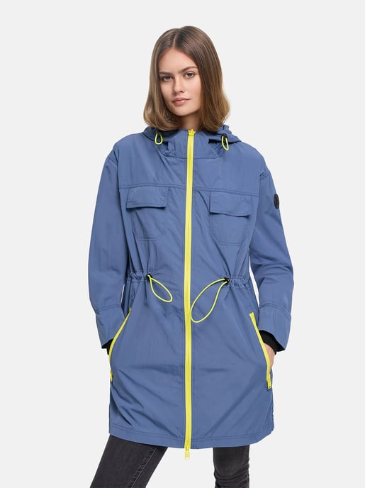 Marikoo women’s transitional coat Trüffelbonbon with hood - Image 5