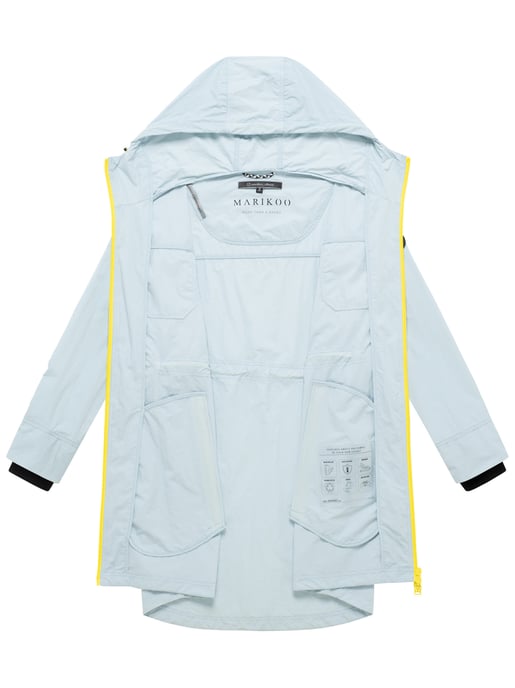 Marikoo women’s transitional coat Trüffelbonbon with hood - Image 4