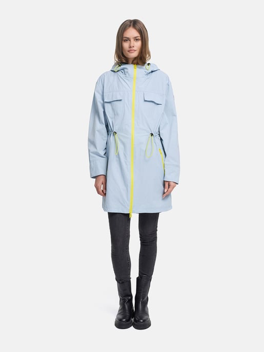 Marikoo women’s transitional coat Trüffelbonbon with hood - Image 5