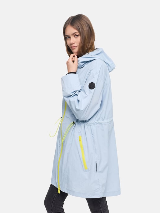 Marikoo women’s transitional coat Trüffelbonbon with hood - Image 6